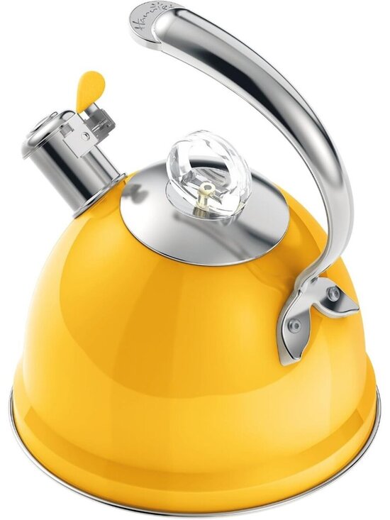 Other - 2.5 Qt Stainless Steel Whistling Tea Kettle for Gas, Electric Induction Yellow
